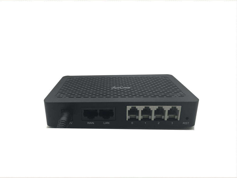 SunComm SC-04-S Analog SIP Gateway with 4 port FXS (4 RJ-11)